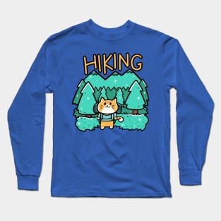 Cat Hiking Long Sleeve T-Shirt